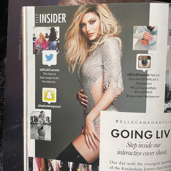 Kyle Jenner Elle Magazine December 2015 King Kylie era - Picture 5 of 6